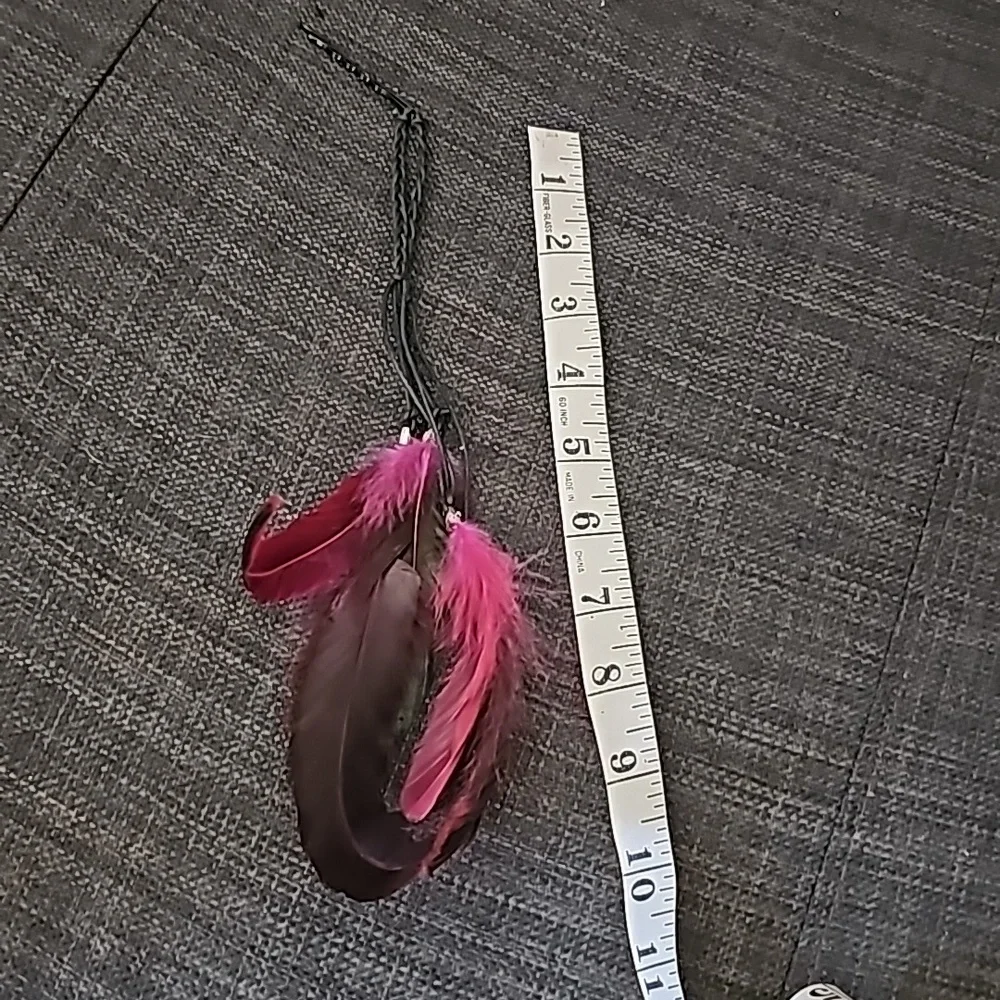5 Feather Hair Decoration with Bobby Pin